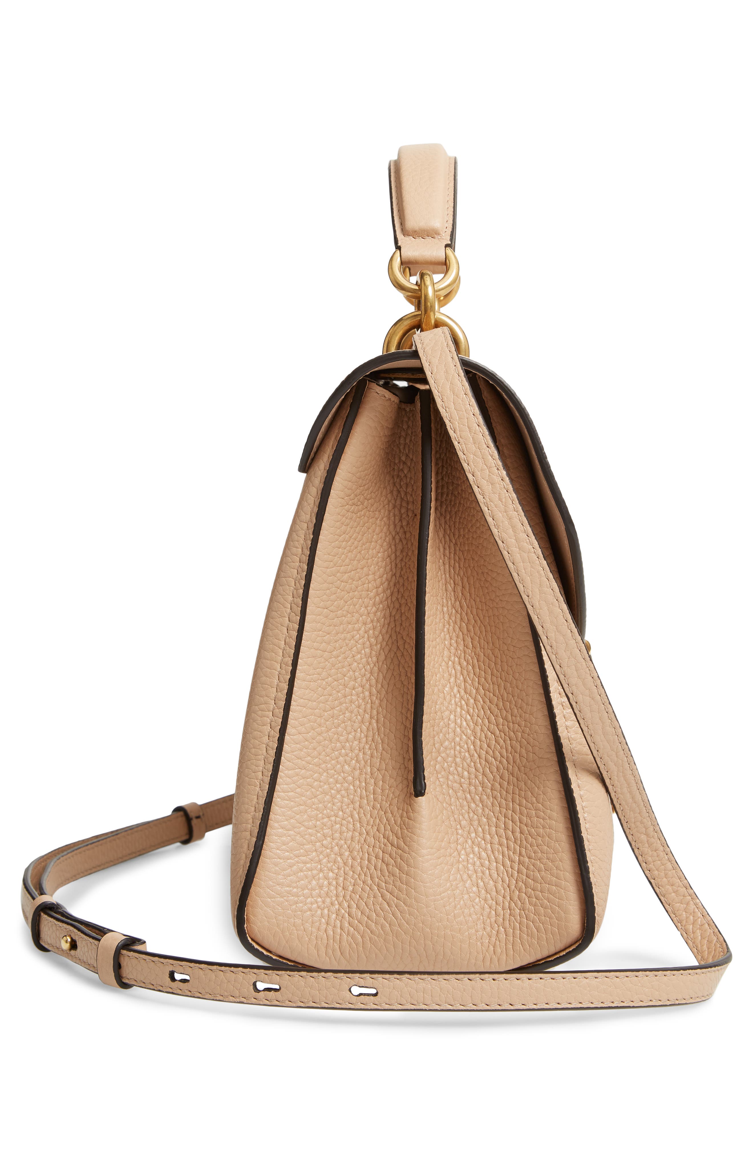 FERRAGAMO Salvatore Ferragamo Small Margot Leather Top Handle Bag, Alternate, color, 