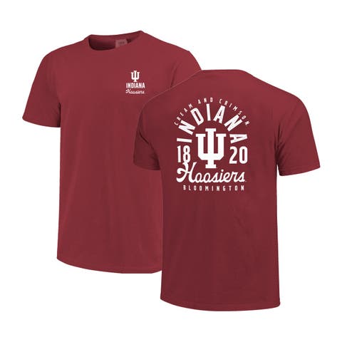 Men's Crimson Indiana Hoosiers Comfort Colors Mascot Overlay T-Shirt