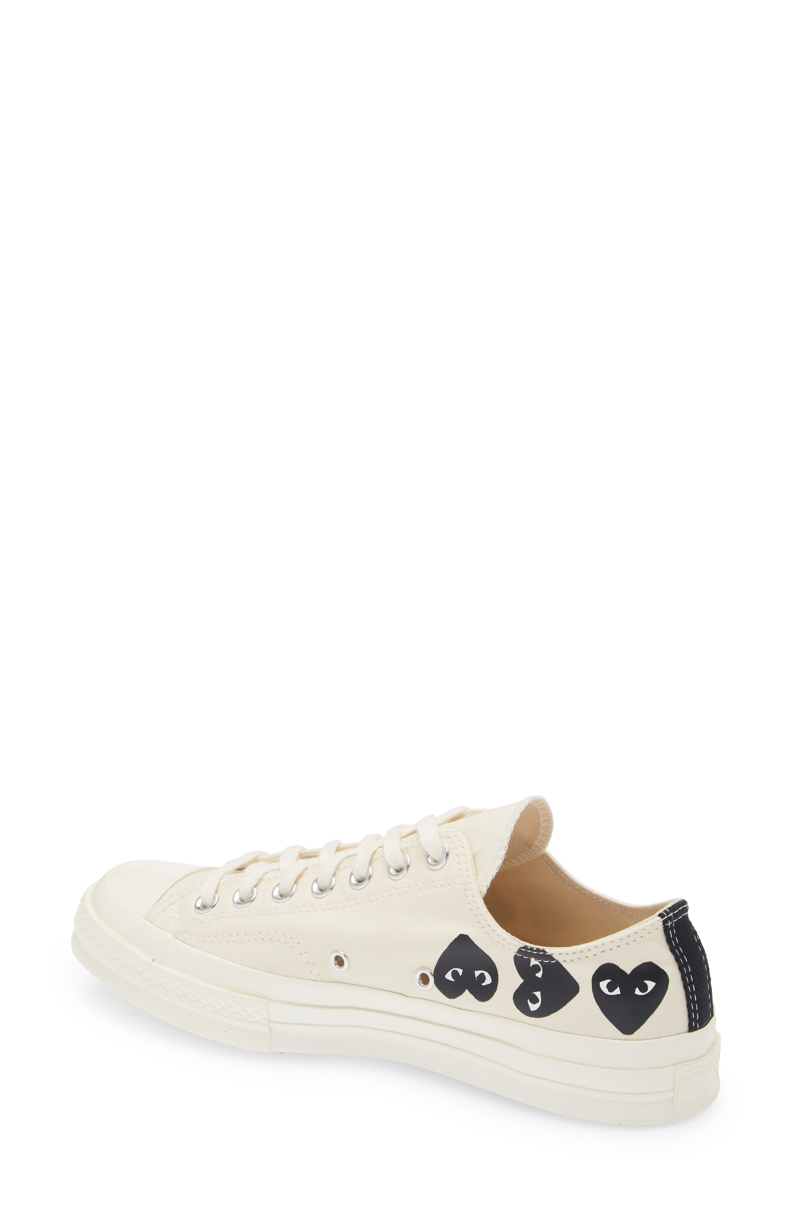 Comme des Garçons PLAY x Converse Gender Inclusive Chuck Taylor<sup>®</sup> Heart Low Top Sneaker, Alternate, color, Beige