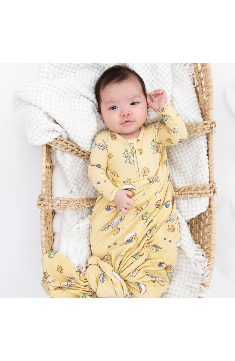 Bellabu Bear Baby Love You Brunches Convertible Footie, Alternate, color, Love You Brunches