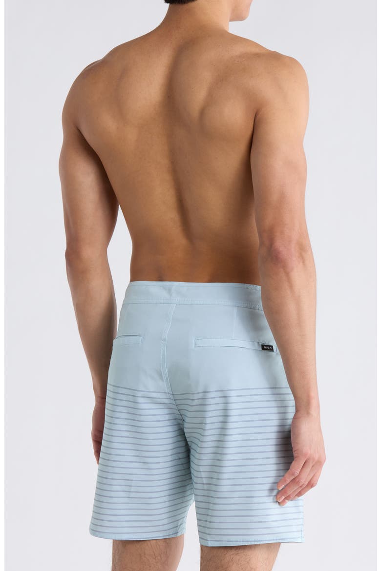 Current Stripe Water Repellent Board Shorts, Alternate, color, BLUE HAZE