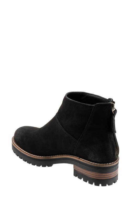 Softwalk ® Elmhurst Platform Bootie In Black Nubuck