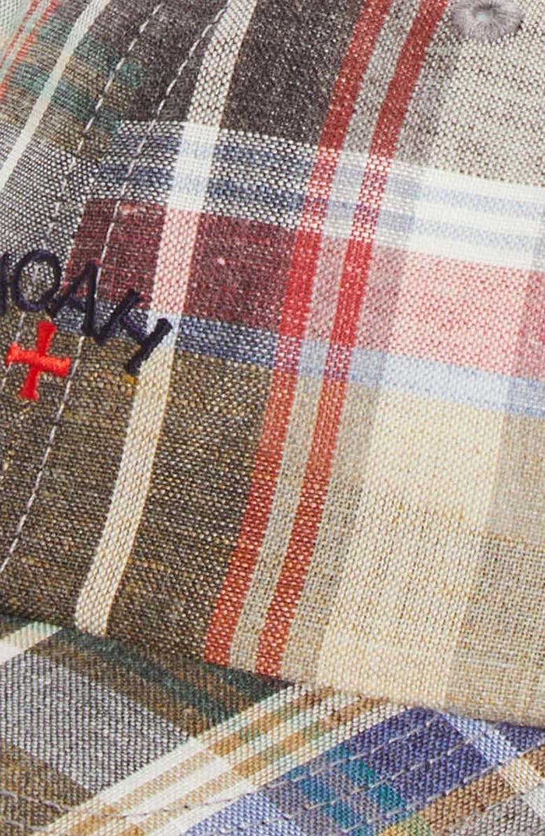 Noah Plaid Wool & Linen Baseball Cap, Alternate, color, Plaid