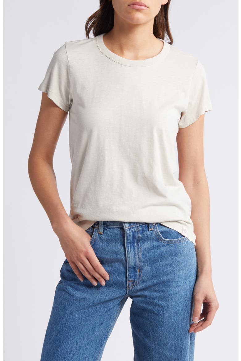 The Slub Organic Pima Cotton T-Shirt, Main, color, WARMGRY