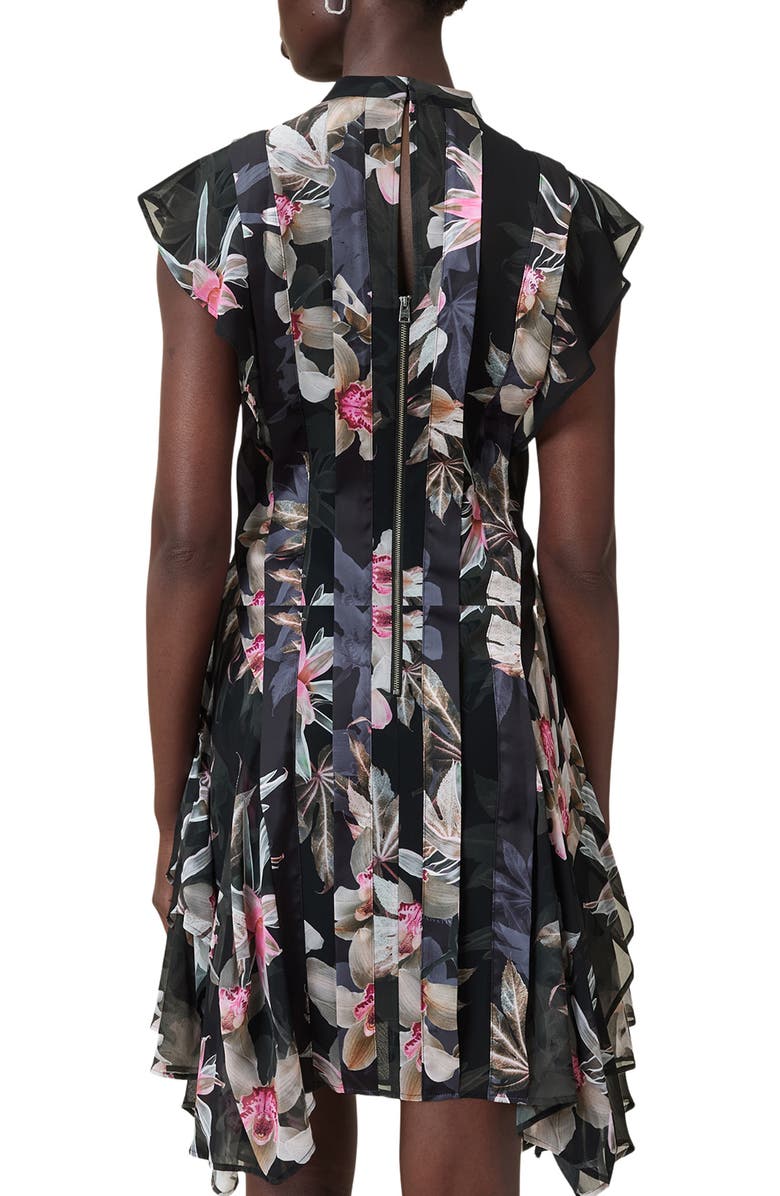 AllSaints Fleur Handkerchief Hem Dress, Alternate, color, 