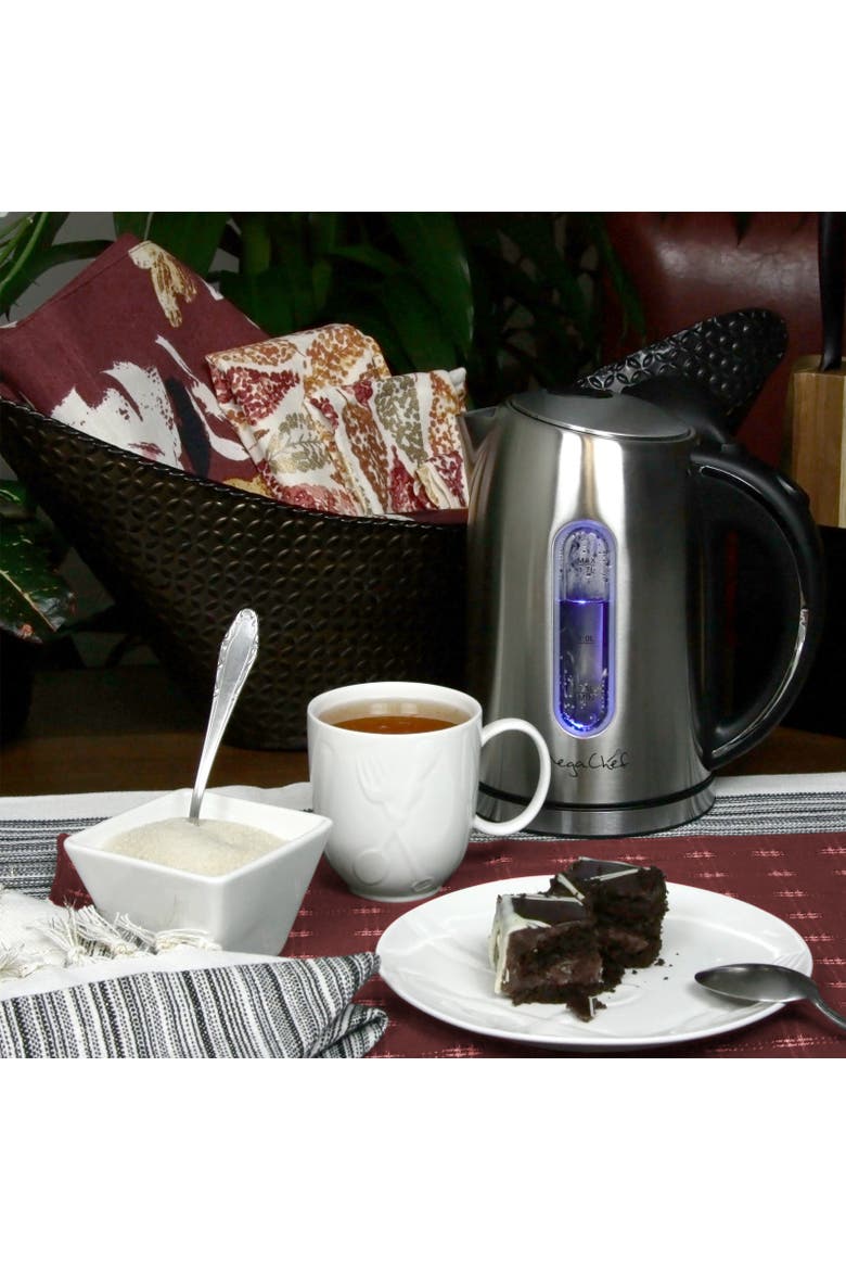 1.7Lt. Stainless Steel Electric Tea Kettle, Alternate, color, Grey