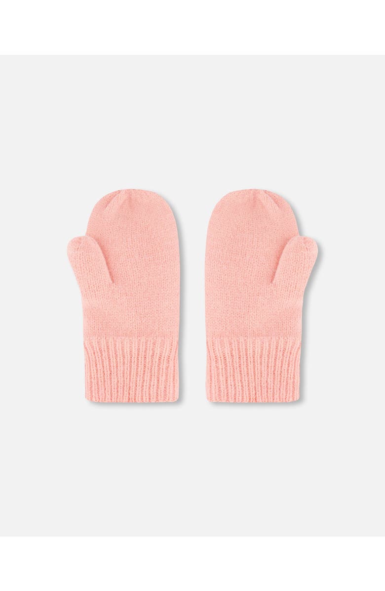 Deux par Deux Girl's Knitted Mittens Pink, Alternate, color, 