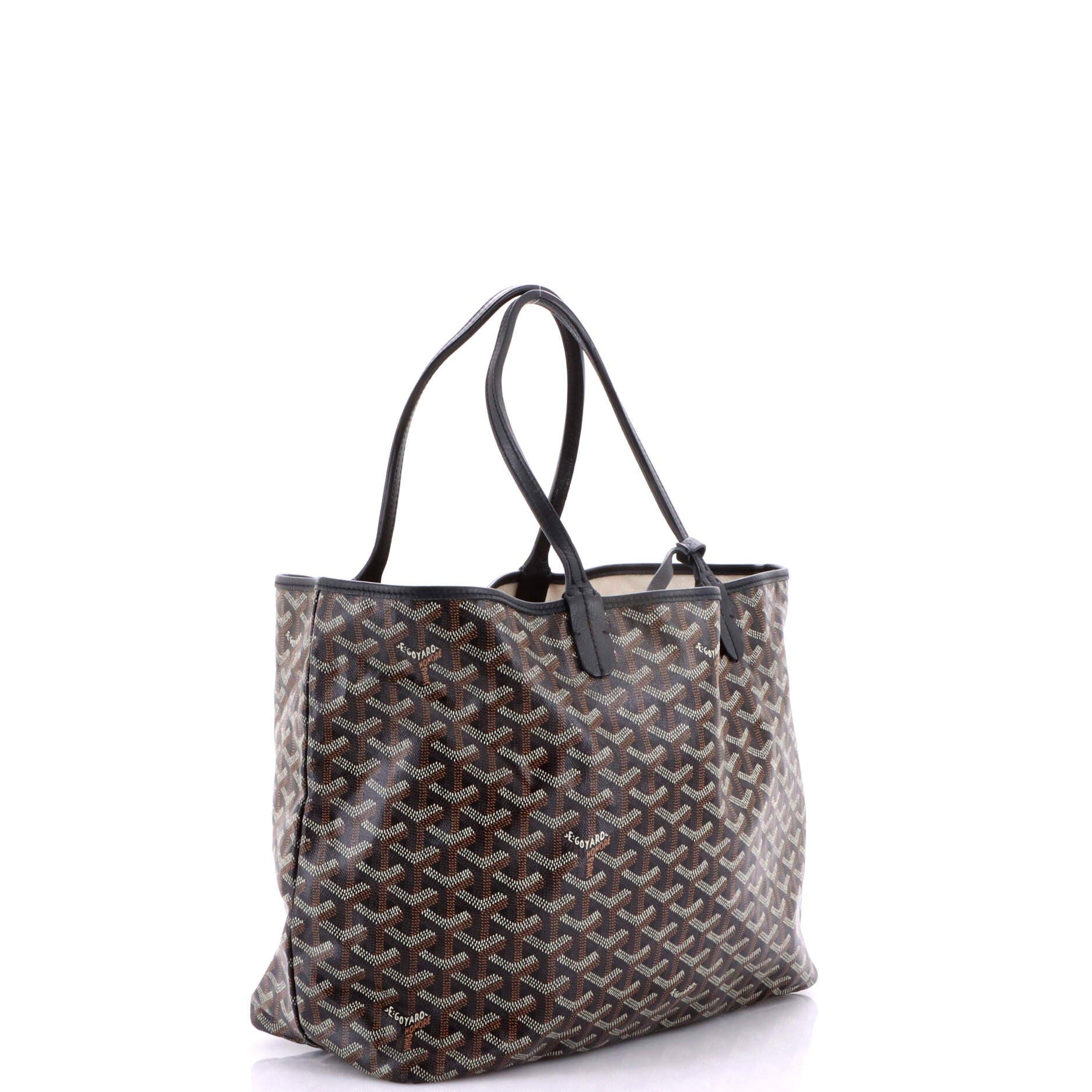 Pre-Owned Goyard Saint Louis Tote Coated Canvas PM, Alternate, color, Black