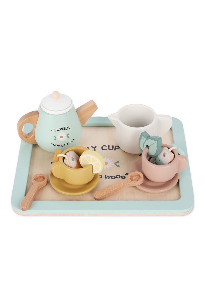 Wooden Tea Time Playset, Main, color, MULTI