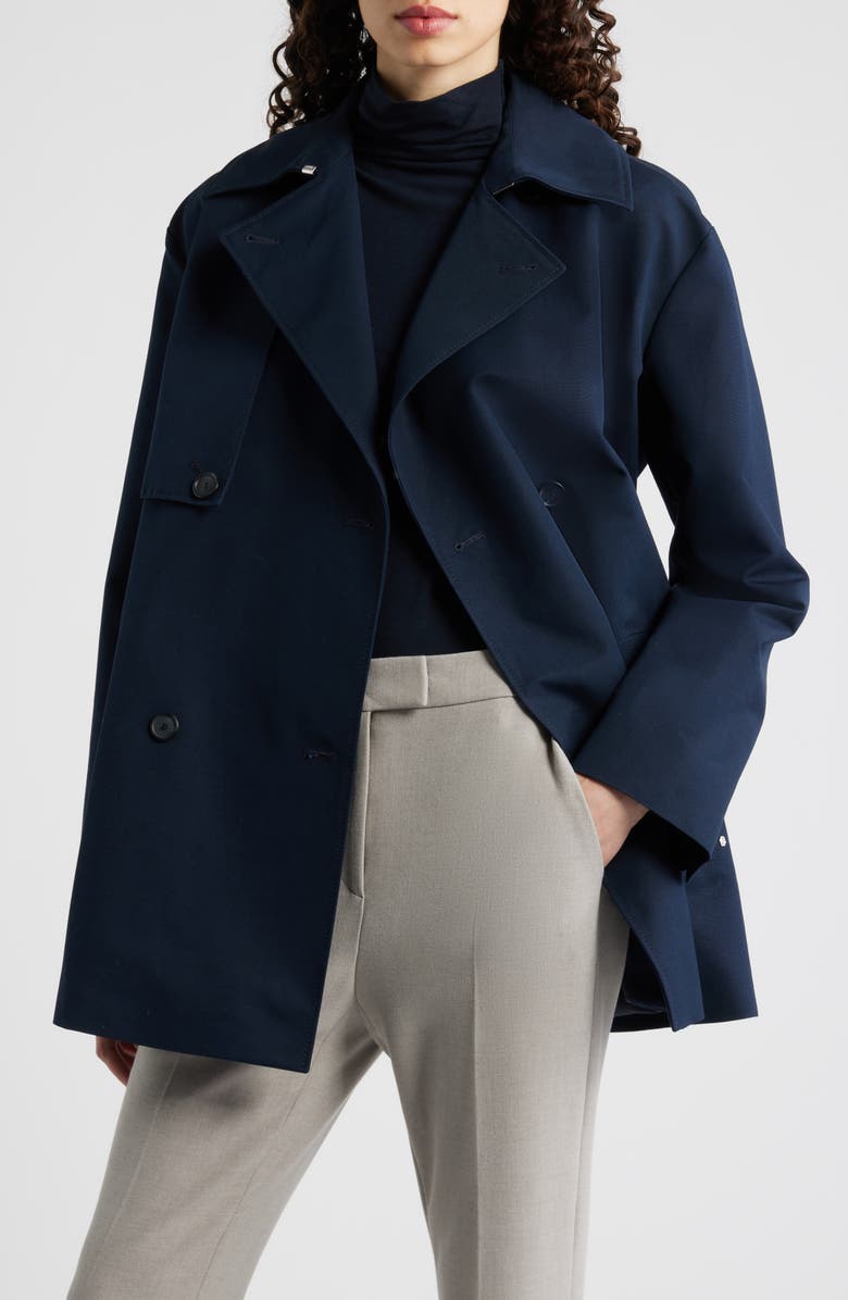 BOSS Cromas Belted Double Breasted Jacket, Alternate, color, Sky Captain