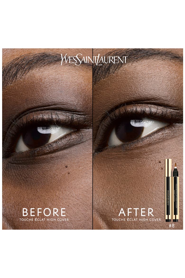 Touche Éclat High Cover Radiant Undereye Brightening Concealer Pen, Alternate, color, 8 EBONY