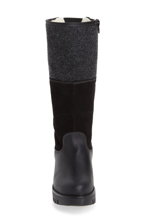 Bos. & Co. Goose Primaloft® Waterproof Boiled Wool Mid Calf Boot In Black