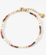 Mint & Lily Rainbow Tourmaline Minimalist Bracelet