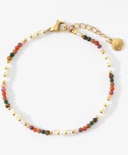 Mint & Lily Rainbow Tourmaline Minimalist Bracelet