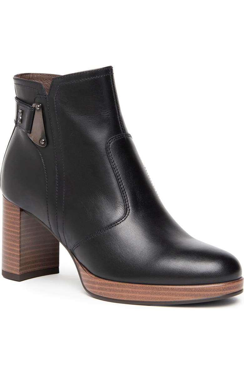 NeroGiardini Platform Bootie, Main, color, Black