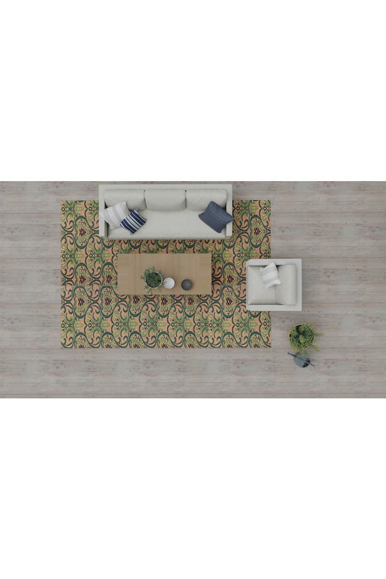 Oasis Medium Green Rug, Alternate, color, 5'x8'