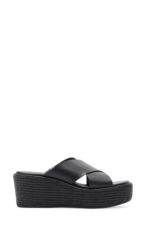 Nordstrom Rack Frankie Wedge Platform Sandal In Black