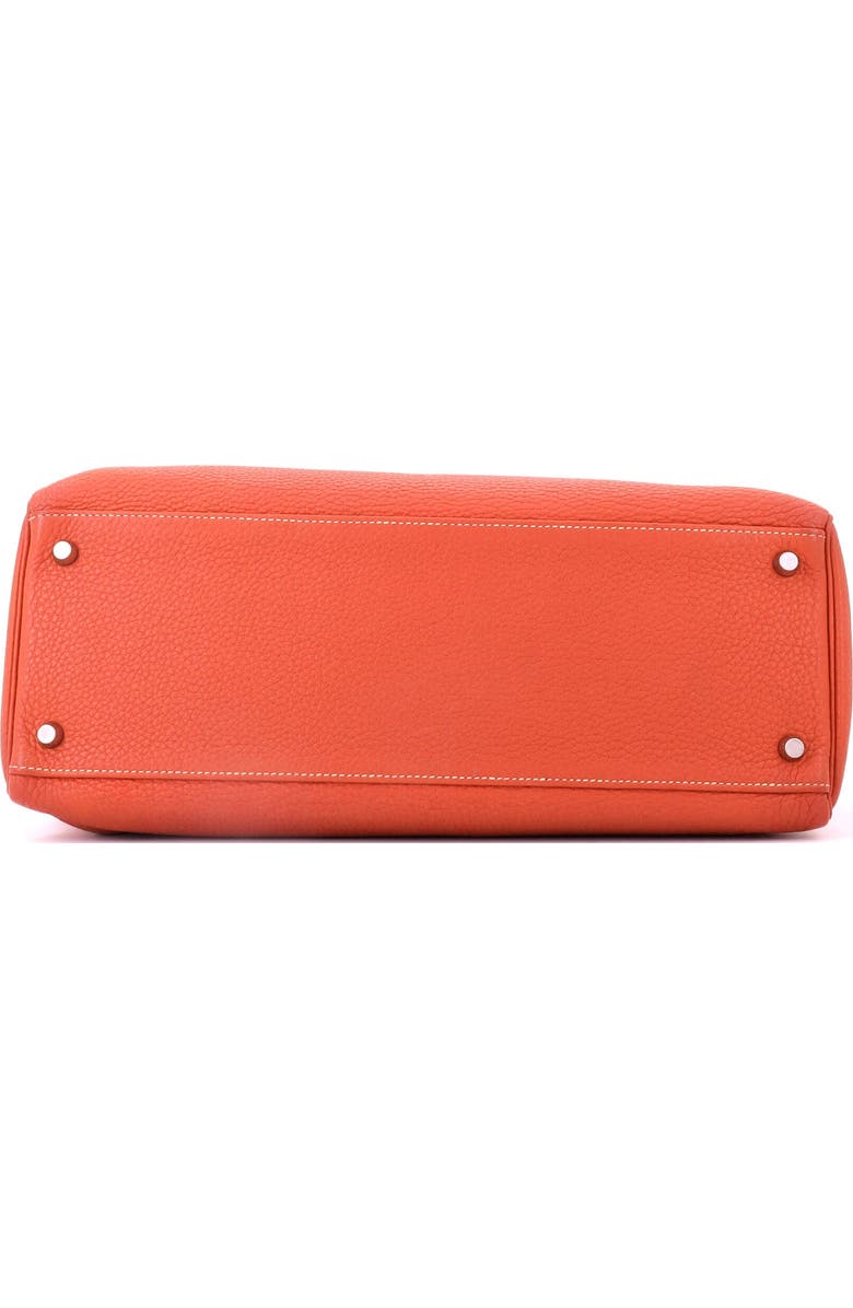 Pre-Owned Hermes Kelly Amazone Handbag Orange Clemence with Palladium Hardware 35, Alternate, color, Sanguine