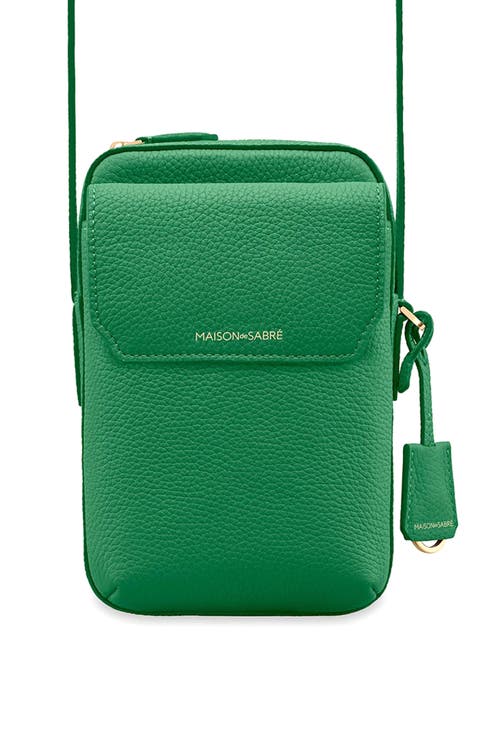 Leather Zip Phone Pouch