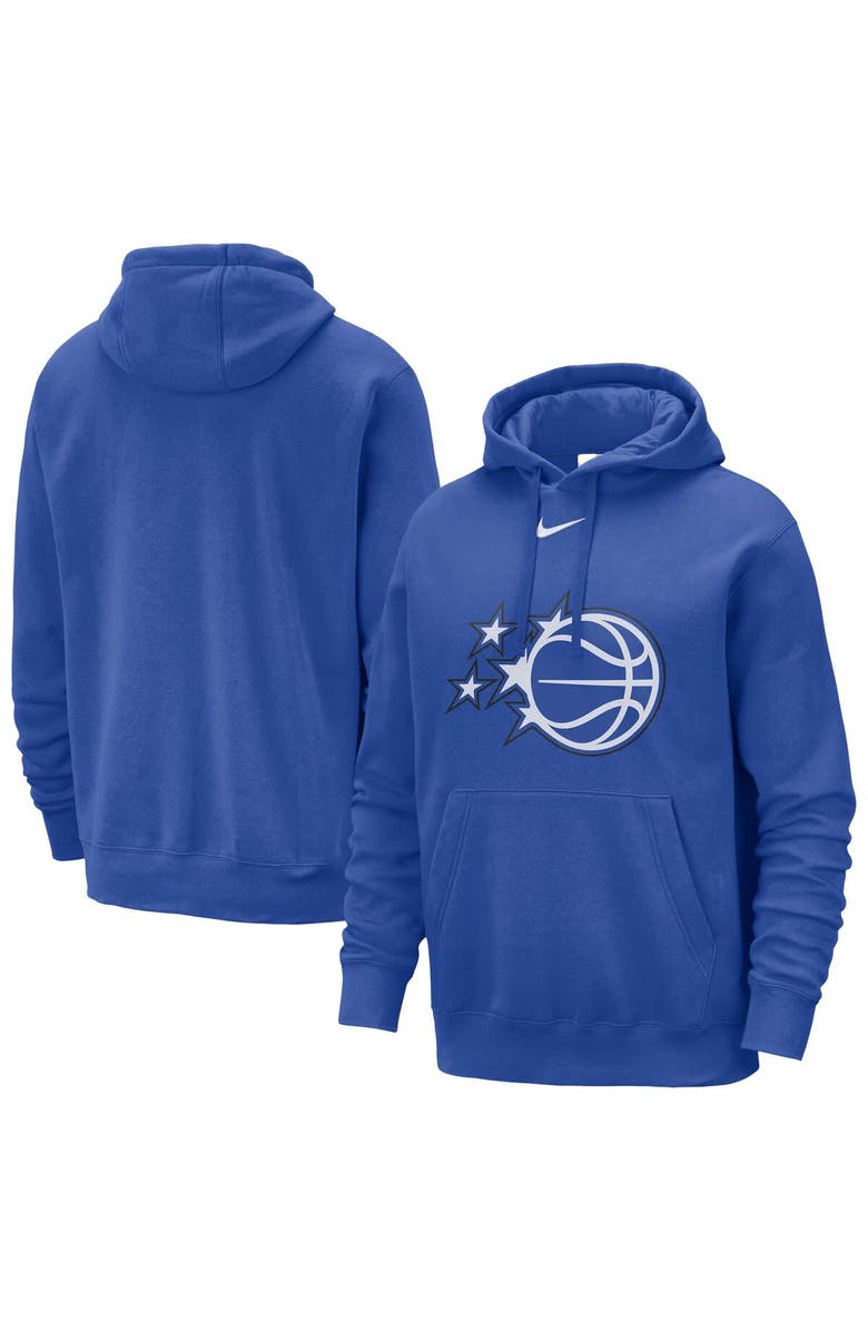 Nike Men's Nike Blue Orlando Magic Essential Logo Club Pullover Hoodie, Main, color, Blue