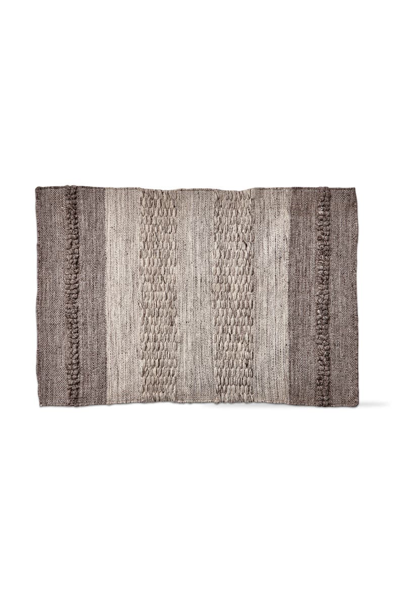 Gradation Stripe Recycled Woven Accent Rug Brown Multi Eco-Friendly, Main, color, Brown