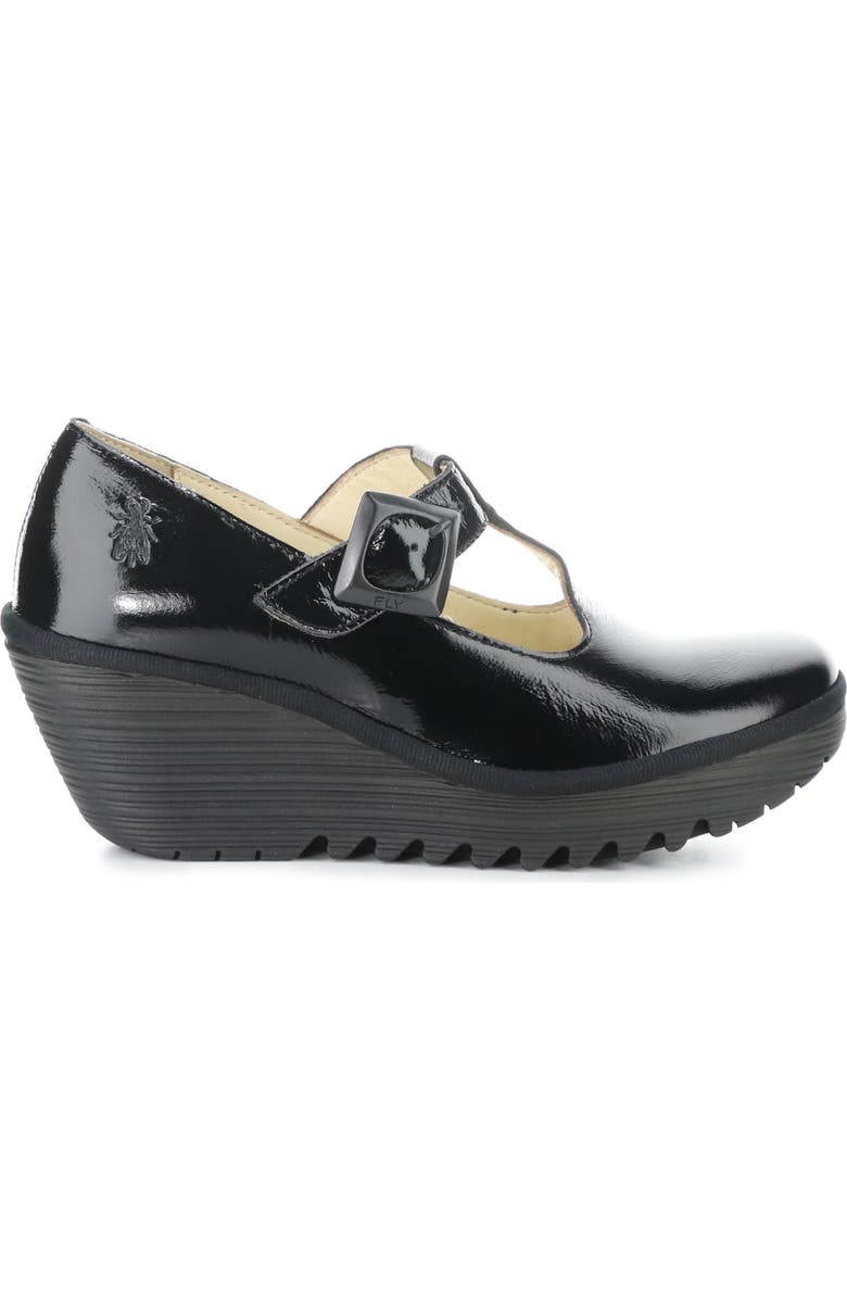 Fly London Yald Wedge Mary Jane Pump, Alternate, color, 003 Black