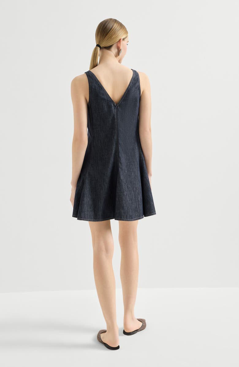Brunello Cucinelli Mini dress, Alternate, color, Dark Denim