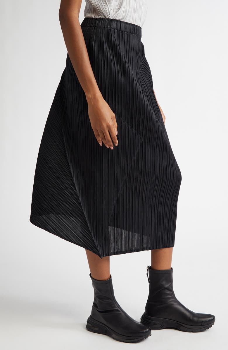 Pleats Please Issey Miyake Thicker Bottoms 2 Pleated Midi Skirt, Alternate, color, 