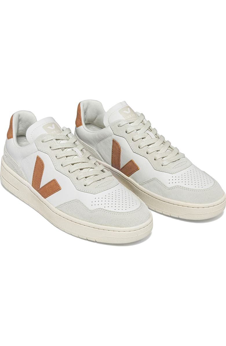 Veja V-90 Leather Sneaker, Main, color, Extra-White Umber