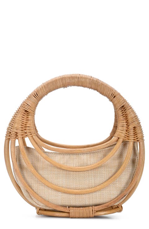 Wicker Circle Handbag