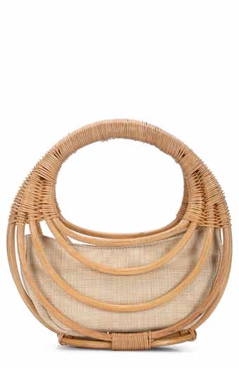 Antik Kraft Wicker Circle Handbag