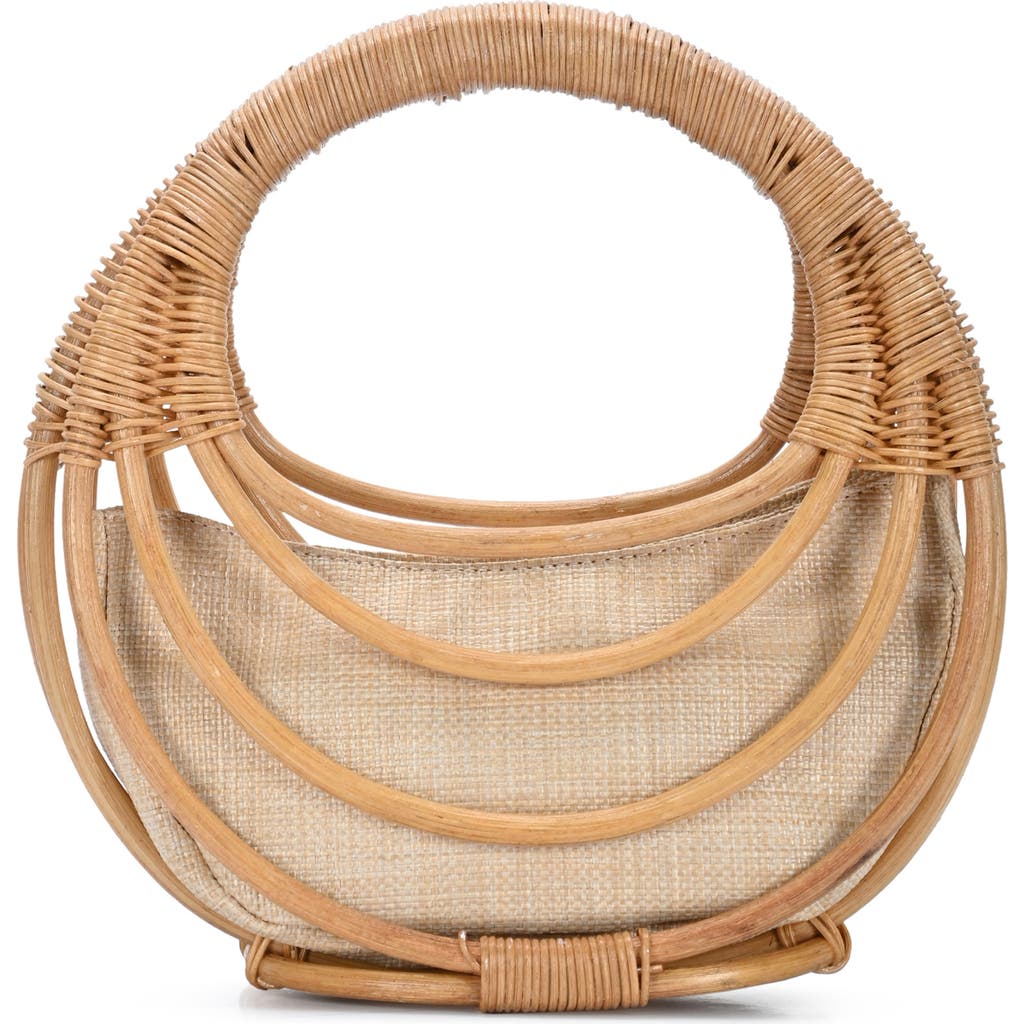 Antik Kraft Wicker Circle Handbag