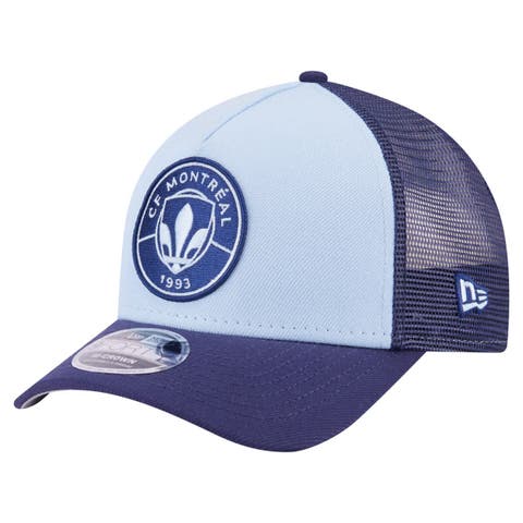 Men's New Era Light Blue CF Montreal Color Pack 9FORTY M-Crown A-Frame Adjustable Trucker Hat