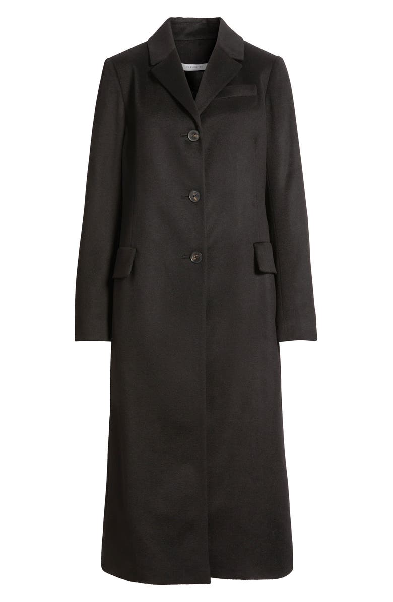 Fleurette Kate Cashmere Coat, Alternate, color, Black