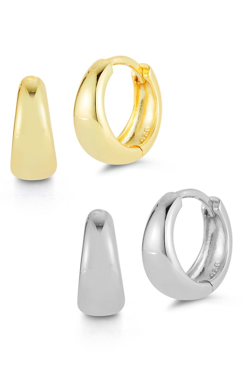 GLAZE JEWELRY Two Tone Earrings Set, Main, color, 