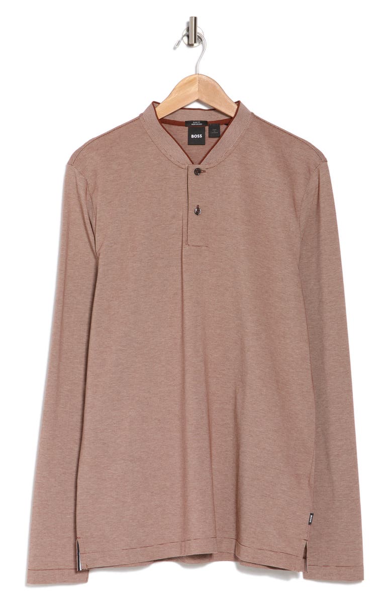 BOSS Pal Long Sleeve Cotton Henley, Main, color, 