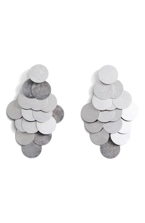 Cascade Disc Drop Earrings