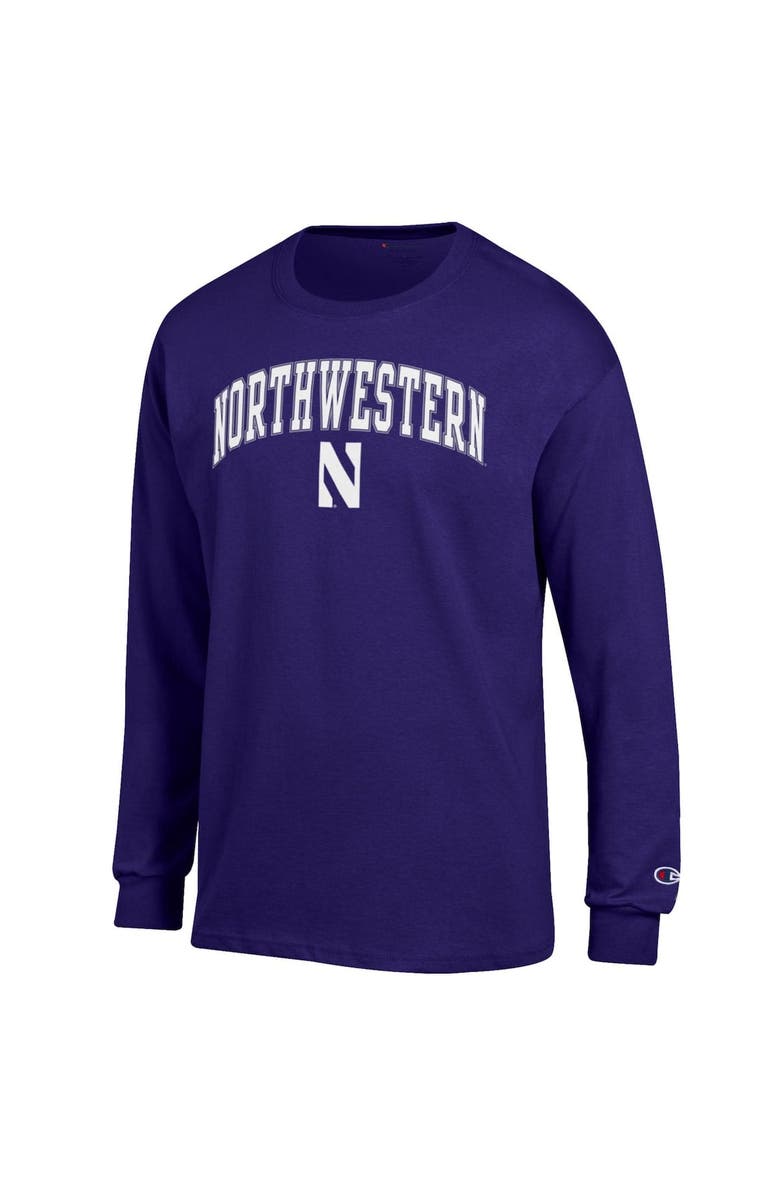 Champion Men's Champion Purple Northwestern Wildcats Arch Over Logo Long Sleeve T-Shirt, Alternate, color, Purple