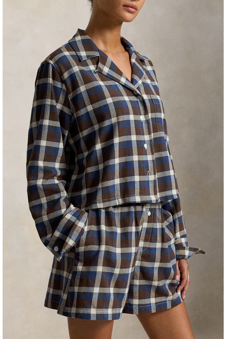 Plaid Cotton Flannel Pajamas, Alternate, color, WINTER PLAID