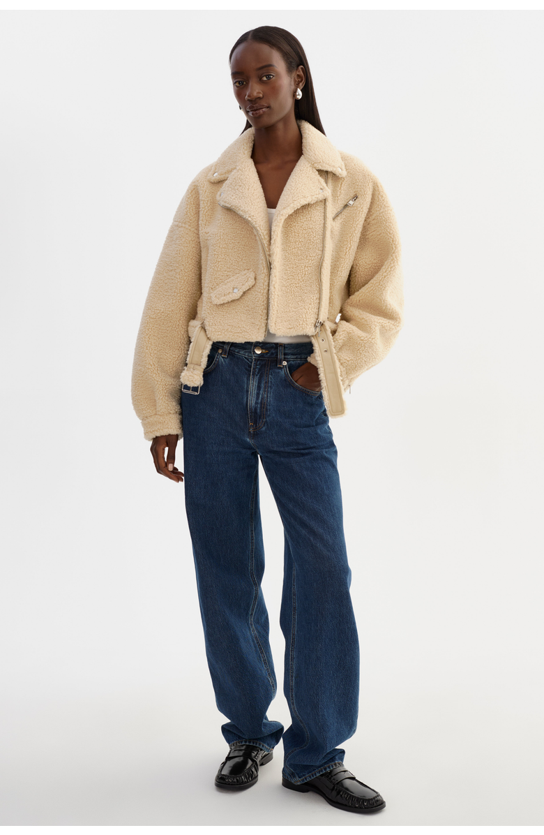 LAMARQUE Brina | Biker Jacket, Alternate, color, Beige