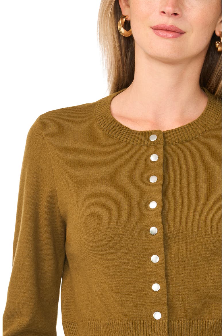Button Front Cardigan, Alternate, color, GOLDEN CITRON