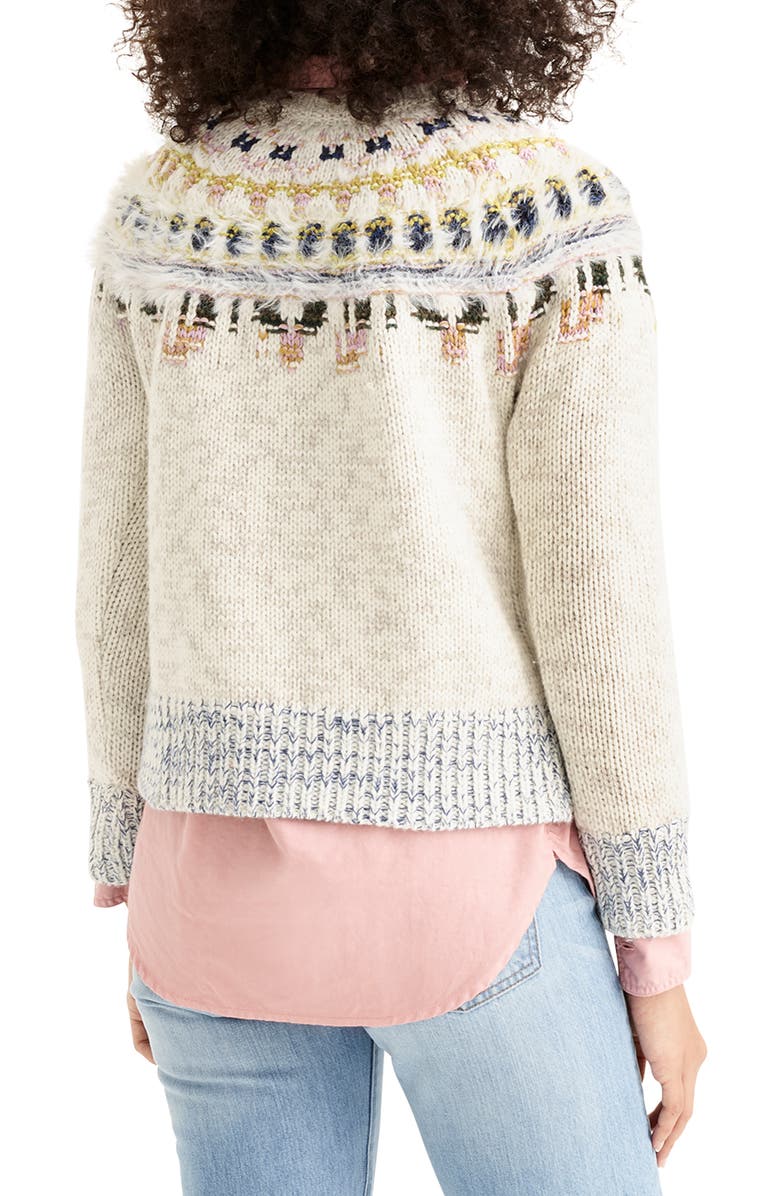 J.Crew The Reeds x J.Crew Fair Isle Fuzzy Sweater, Alternate, color,