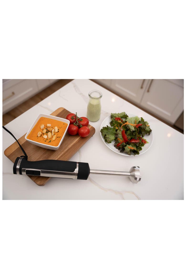 Immersion Hand Blender - Blender, Mixer and Food Processor - 3 in 1 Kitchen All Purpose Tool, Alternate, color, Metallic Silver