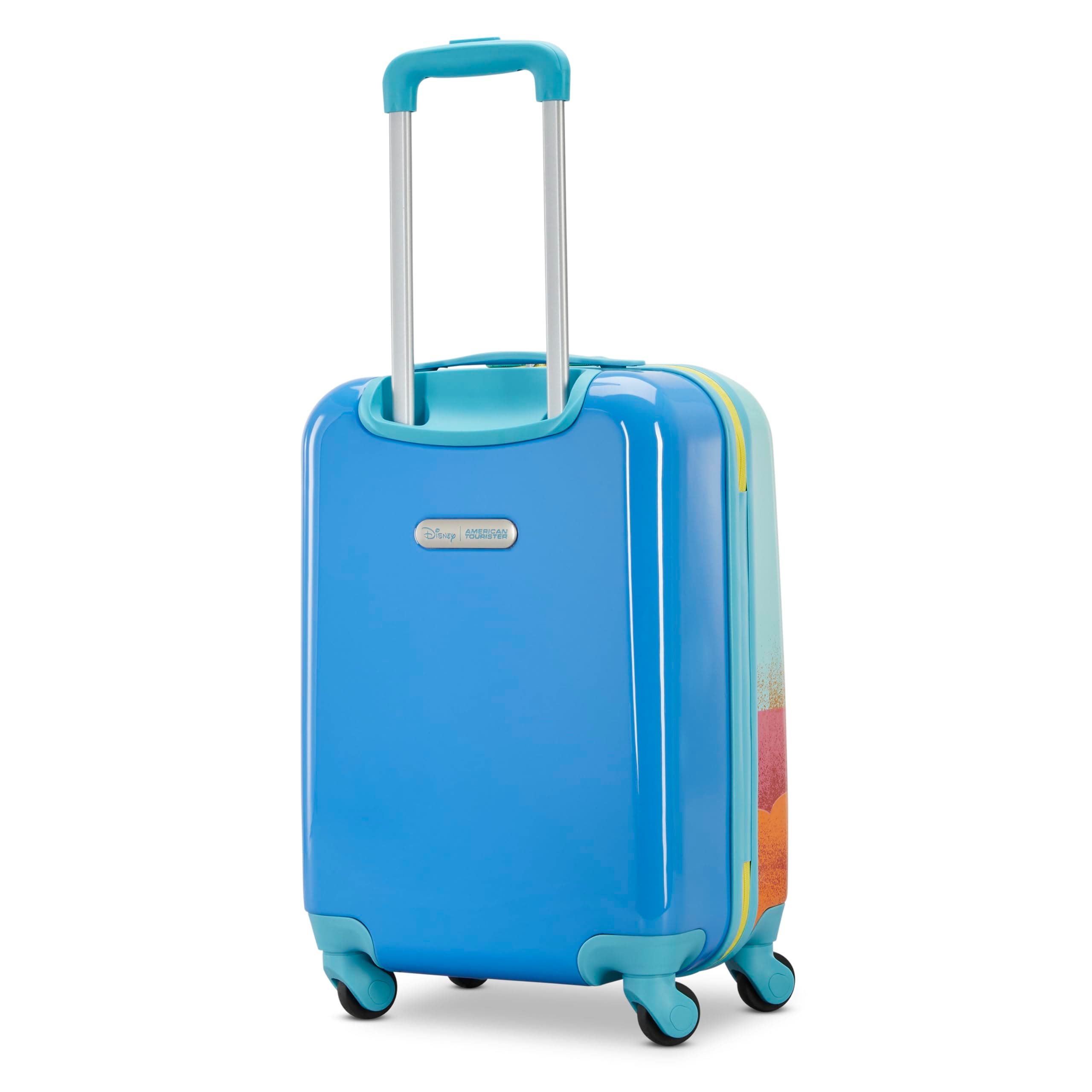 AMERICAN TOURISTER Disney Hardside Carry on 18 Inch Luggage with Spinner Wheels, Alternate, color, Stitch