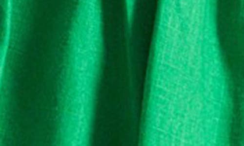 Derek Lam 10 Crosby Caroline Tie Front Top In Kelly Green In Green