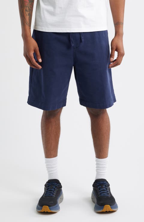 Floyde Lyocell & Cotton Twill Drawstring Shorts