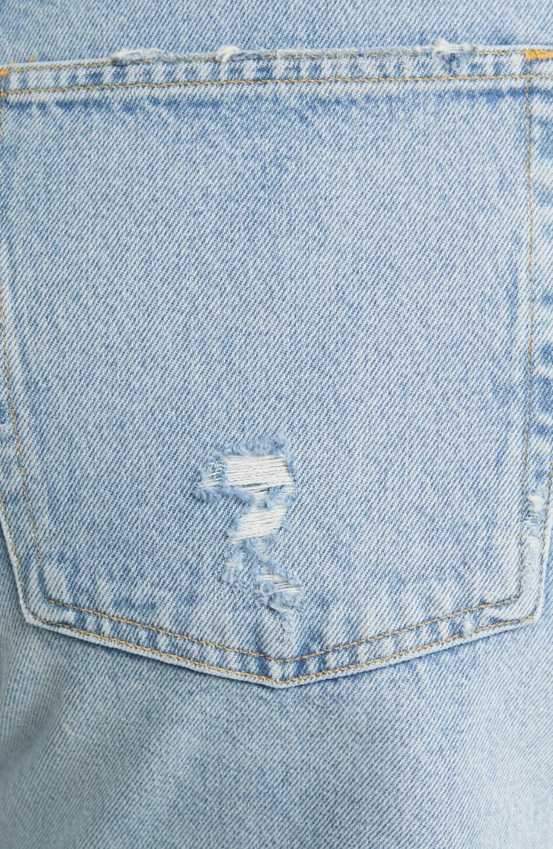 AGOLDE Parker Long High Waist Cutoff Denim Shorts, Alternate, color, Swapmeet