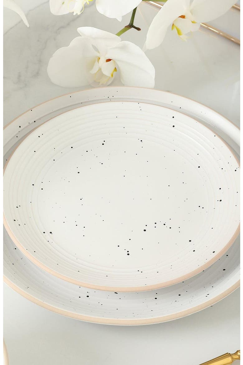 Lauren Stoneware 16-Piece Dinnerware Set, Alternate, color, Off White
