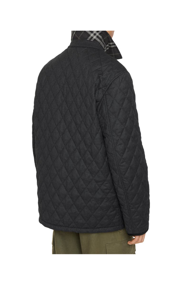 Burberry Micro Check-stitch Rakewood Bomber Jacket, Alternate, color, Black