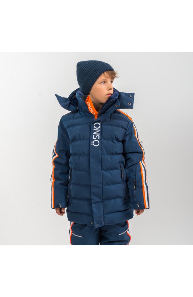 ÖSNO Lex Performance Snowsuit Jacket and Snowpants, Main, color, Navy Blue